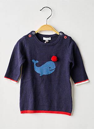 Robe pull manches longues manches longues bleu ABSORBA fille