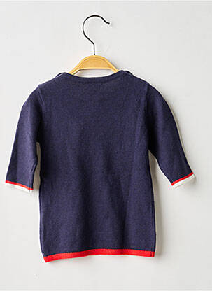 Robe pull maille fine manches longues bleu ABSORBA fille