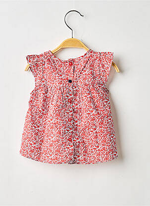 Blouse manches courtes manches courtes rouge ABSORBA fille