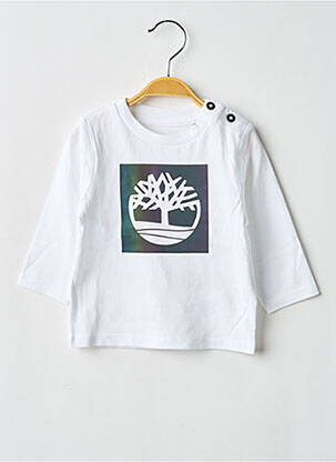T-shirt manches longues manches longues blanc TIMBERLAND garçon