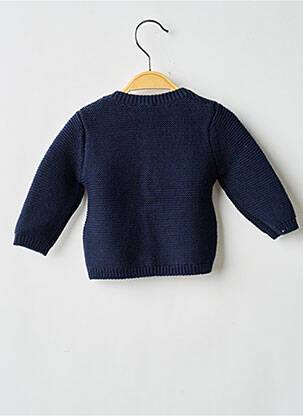 Gilet manches longues col rond bleu CARREMENT BEAU garçon