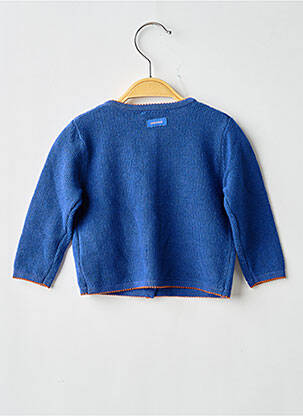 Gilet manches longues coupe droite bleu CATIMINI fille