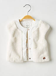 Veste casual fermeture boutonnée sur le devant beige CARREMENT BEAU fille