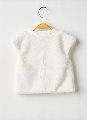 Veste casual col rond beige CARREMENT BEAU fille