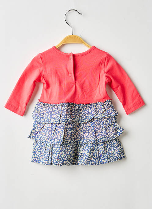Robe mi-longue col rond manches longues rose ABSORBA fille