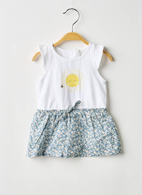 Robe mi-longue sans manche sans manche blanc ABSORBA fille