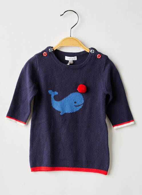 Robe pull manches longues manches longues bleu ABSORBA fille