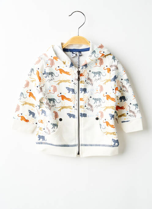 Veste casual poches blanc 3 POMMES garcon
