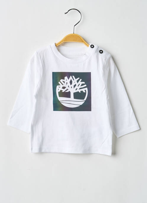 T-shirt manches longues manches longues blanc TIMBERLAND garcon