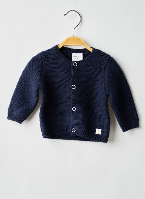 Gilet manches longues col rond bleu CARREMENT BEAU garcon