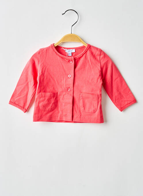 Veste casual fermeture boutonnée sur le devant rose ABSORBA fille