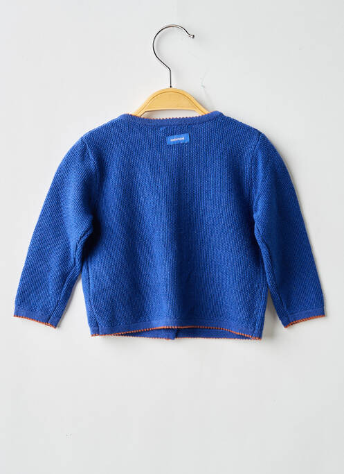 Gilet manches longues coupe droite bleu CATIMINI fille