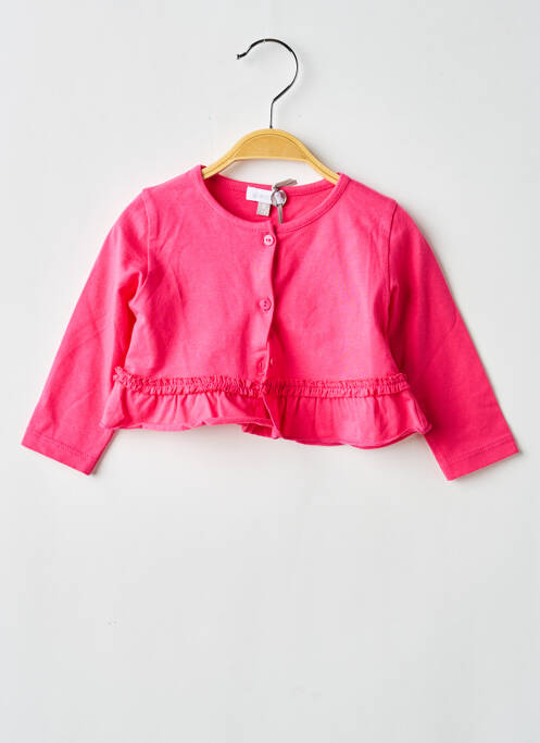 Veste casual fermeture boutonnée sur le devant rose ABSORBA fille