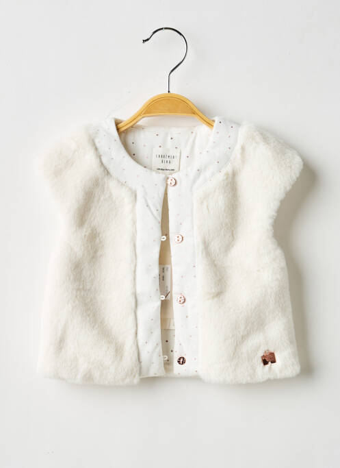 Veste casual fermeture boutonnée sur le devant beige CARREMENT BEAU fille