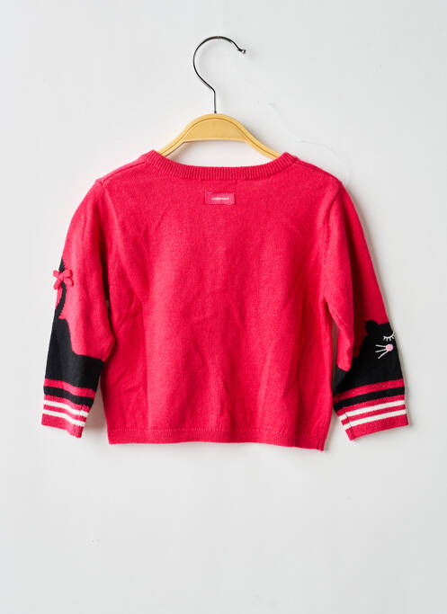 Gilet manches longues rose CATIMINI fille