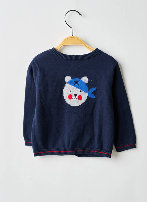 Gilet manches longues bleu ABSORBA garçon