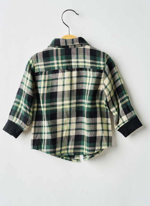 Chemise manches longues vert 3 POMMES garçon