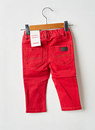 Jeans coupe slim poches taille élastique rouge CATIMINI garçon