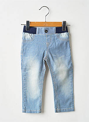 Jeans coupe slim stretch taille élastique bleu 3 POMMES garçon
