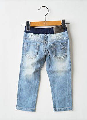 Jeans coupe slim stretch taille élastique bleu 3 POMMES garçon