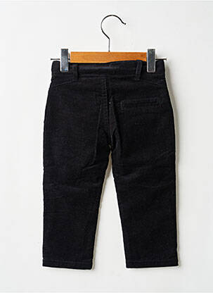 Pantalon droit coupe droite taille ajustable noir 3 POMMES garcon