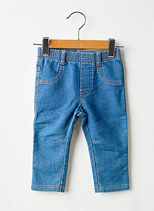 Jeans coupe slim stretch taille élastique bleu CATIMINI garçon