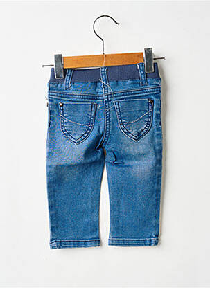 Jeans coupe slim stretch taille élastique bleu 3 POMMES fille