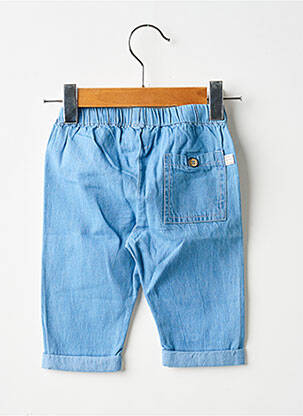 Pantalon slim fermeture liens à nouer taille élastique bleu CARREMENT BEAU garçon