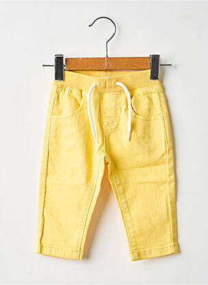 Jeans coupe slim taille élastique taille élastique jaune ABSORBA garçon