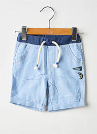 Short tissage popeline taille élastique bleu CATIMINI garcon
