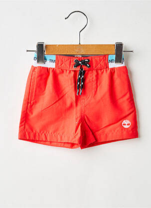 Short de bain effet matière satinée orange TIMBERLAND garçon