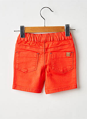 Bermuda tissage popeline taille élastique orange ABSORBA garçon