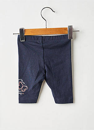 Legging sérigraphie bleu 3 POMMES fille