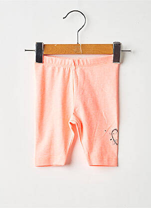 Legging sérigraphie taille élastique rose 3 POMMES fille