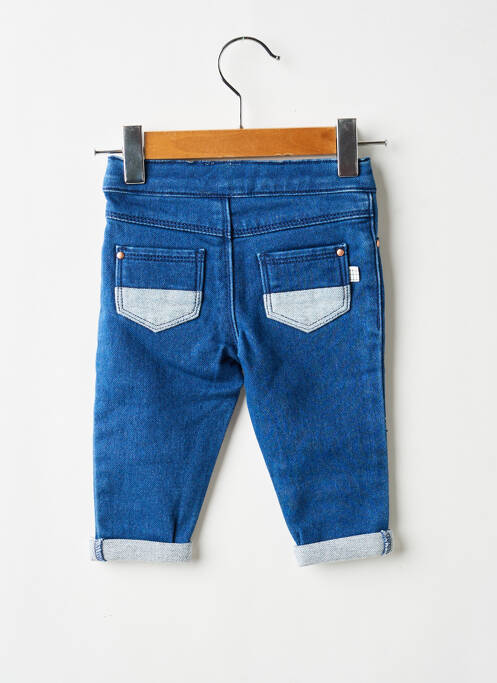 Jeans coupe slim stretch taille à pinces bleu CARREMENT BEAU garcon