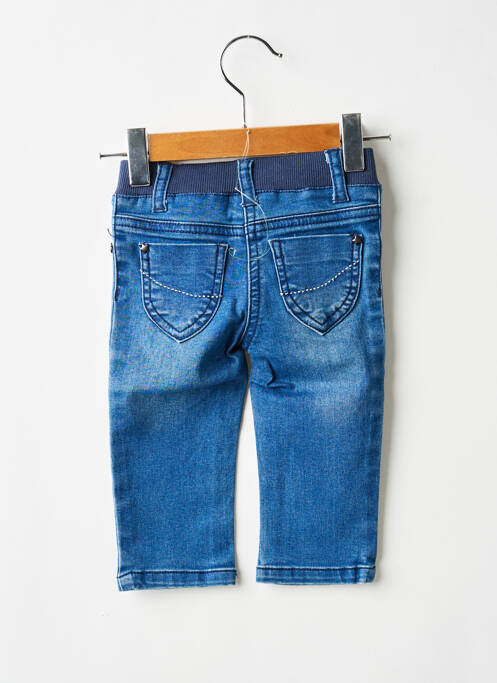 Jeans coupe slim stretch taille élastique bleu 3 POMMES fille