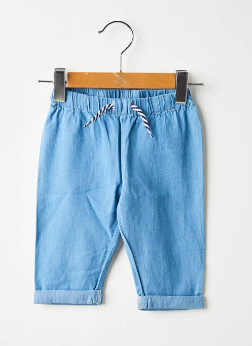 Pantalon slim fermeture liens à nouer taille élastique bleu CARREMENT BEAU garcon