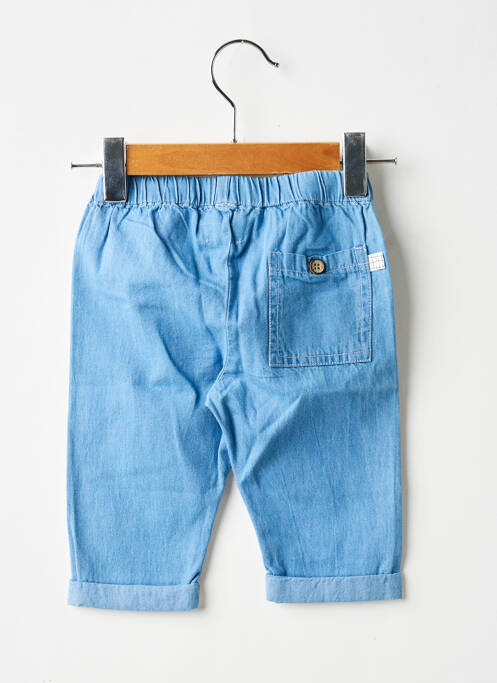 Pantalon slim fermeture liens à nouer taille élastique bleu CARREMENT BEAU garcon
