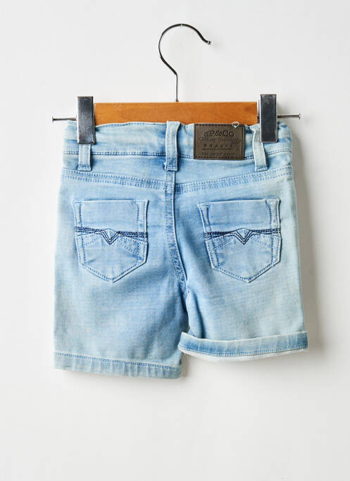 Bermuda tissage denim taille ajustable bleu 3 POMMES garcon