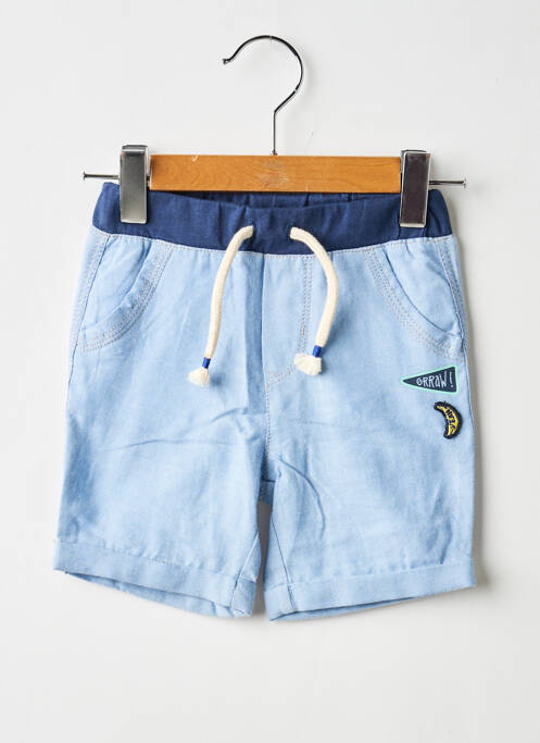 Short tissage popeline taille élastique bleu CATIMINI garcon