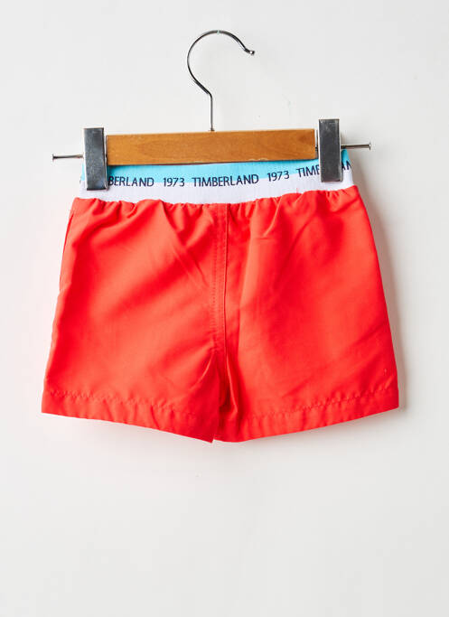 Short de bain effet matière satinée orange TIMBERLAND garcon