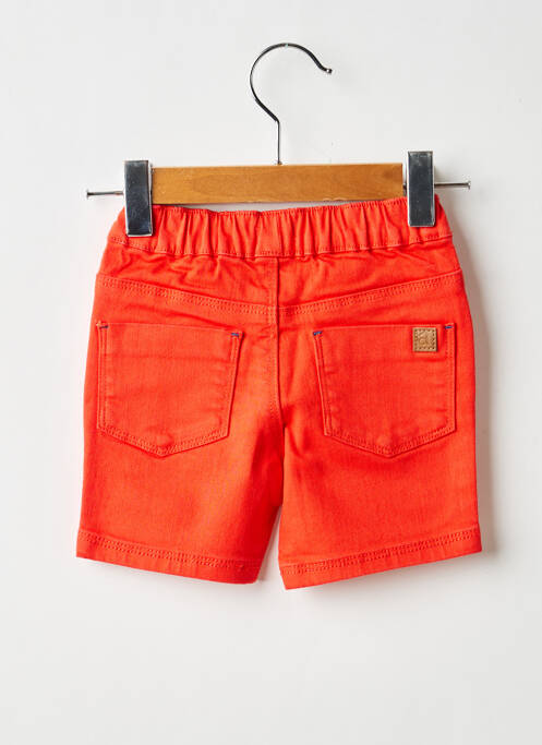 Bermuda tissage popeline taille élastique orange ABSORBA garcon