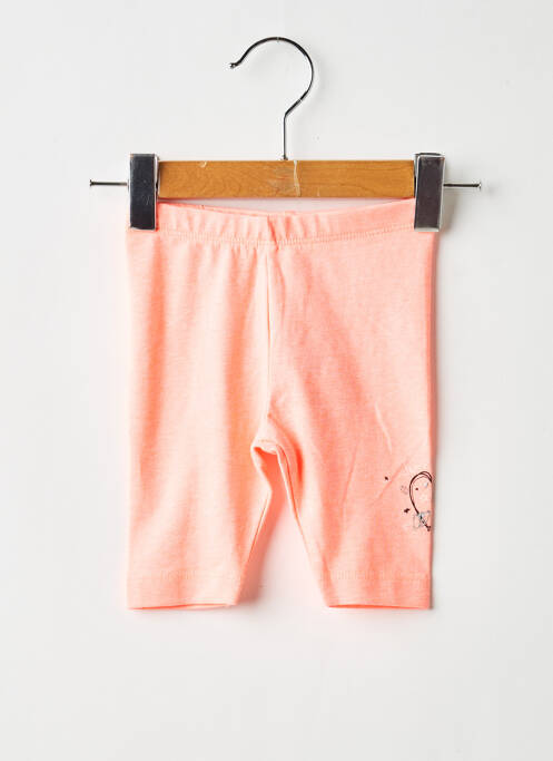 Legging sérigraphie taille élastique rose 3 POMMES fille