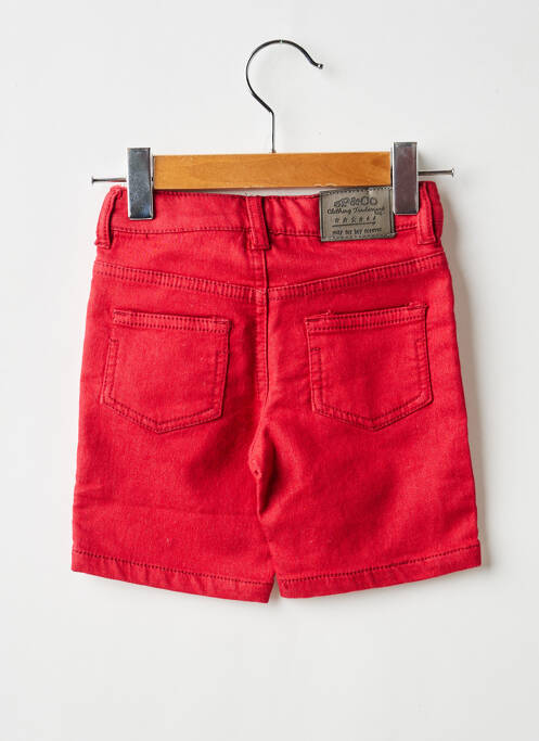 Short rouge 3 POMMES garçon