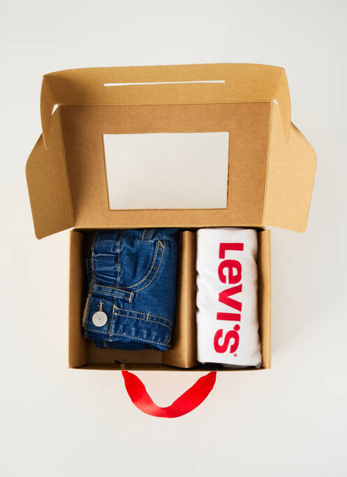 Ensemble short tissage jersey bleu LEVIS garcon