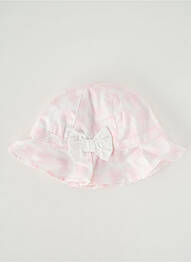Chapeau tissage popeline rose ABSORBA fille