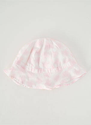 Chapeau tissage popeline rose ABSORBA fille