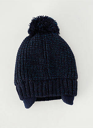 Bonnet bleu 3 POMMES fille