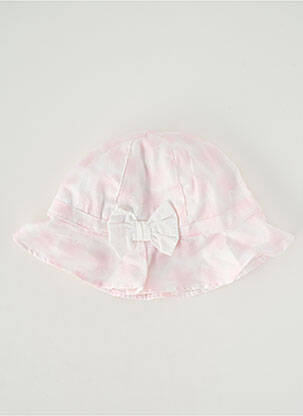Chapeau tissage popeline rose ABSORBA fille