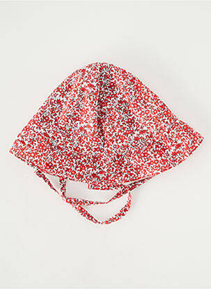 Chapeau imprimé fleurs rouge ABSORBA fille